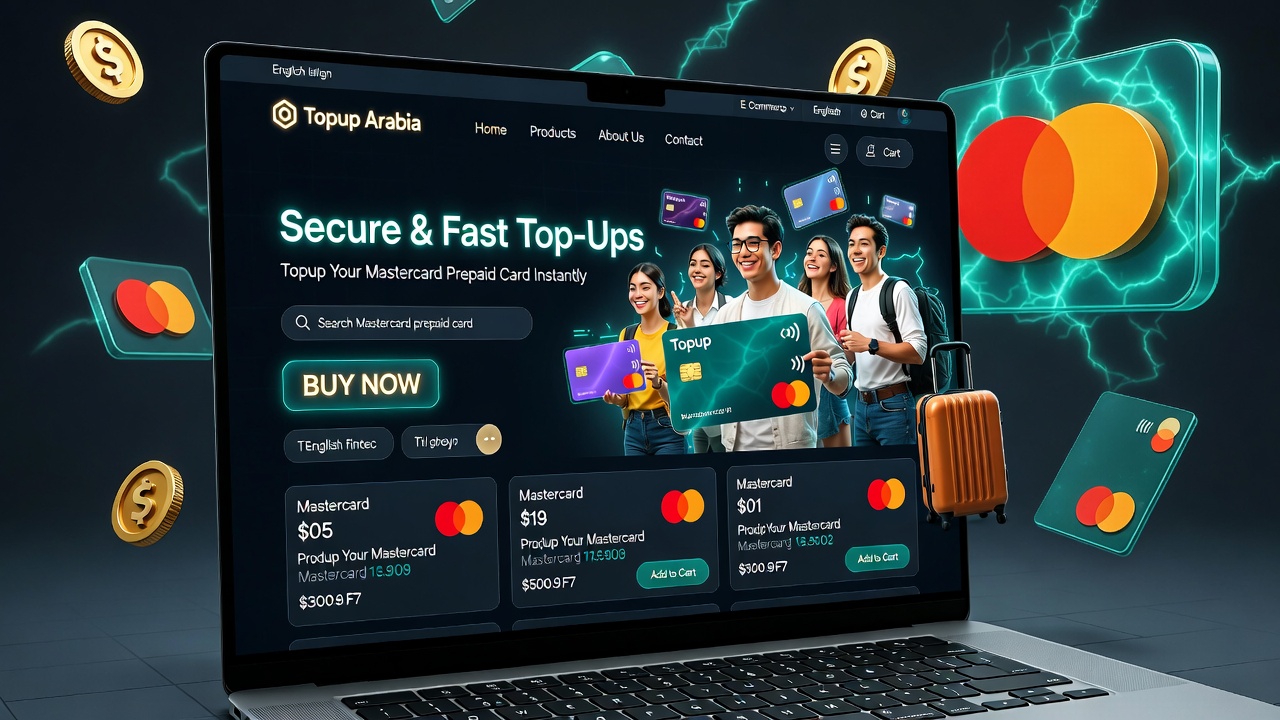 شراء بطاقة ماستركارد من متجر TopupArabia