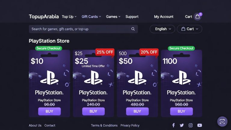 بطاقات بلايستيشن للبيع