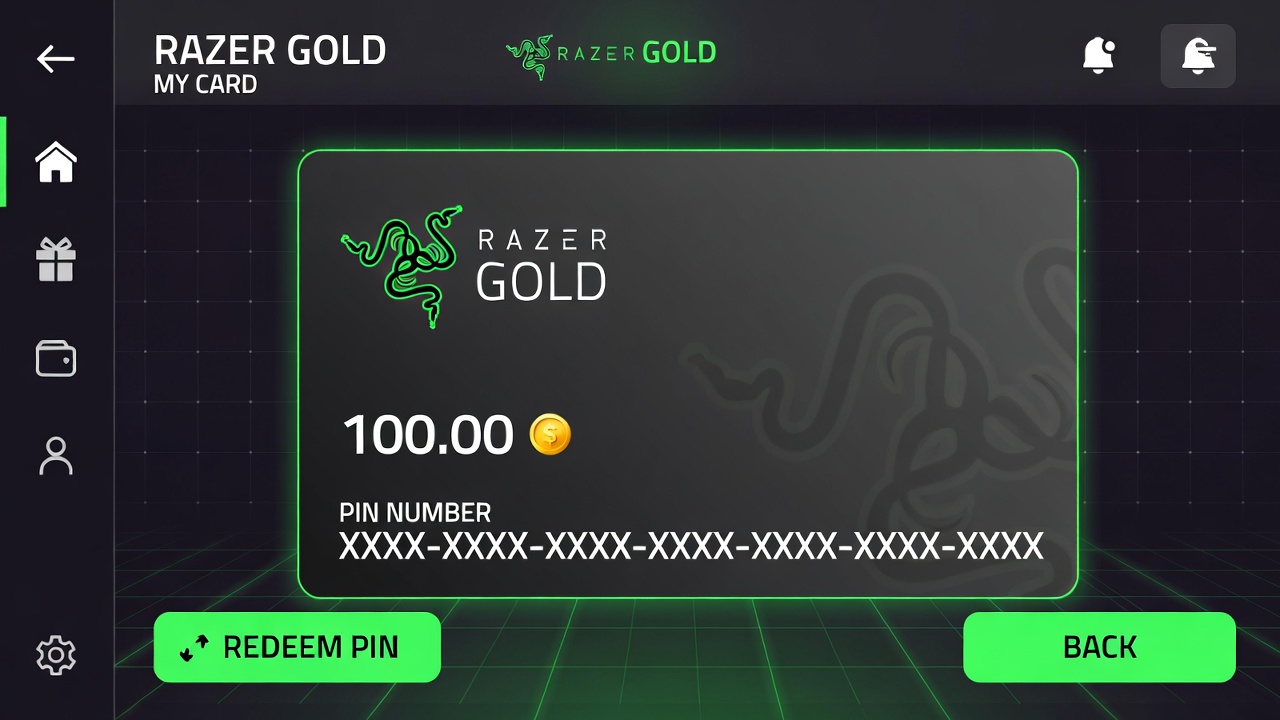 بطاقة Razer Gold رقمية
